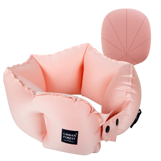 Tree Pocket Inflatable neck pillow-(Small) roze