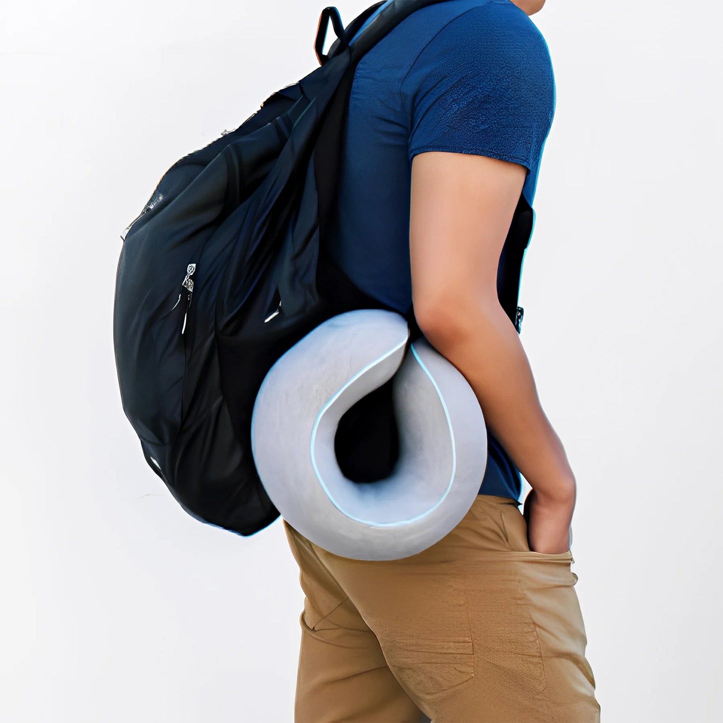 BLOSSOM - Travel Neck Pillow Grijs